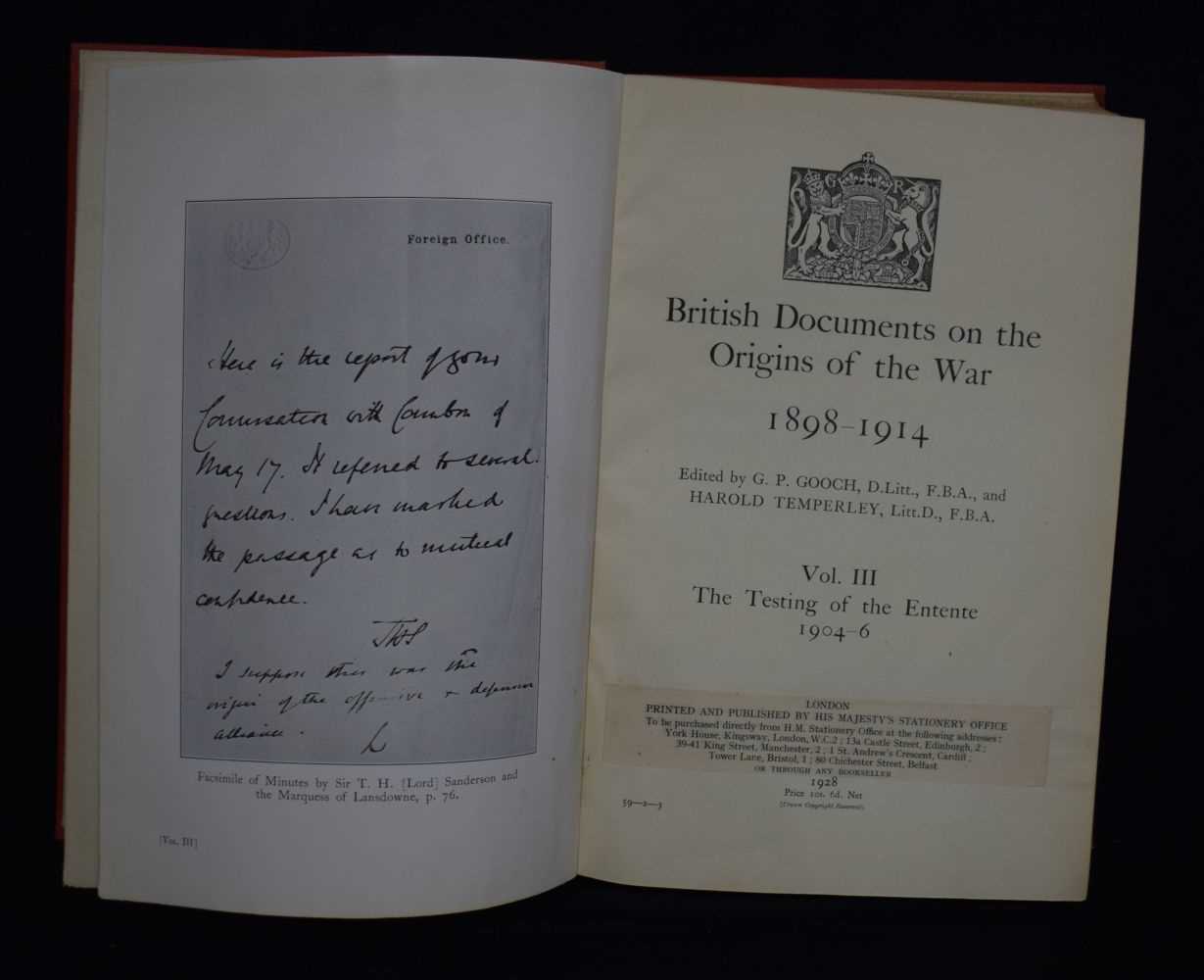 A collection of Books "British Documents on the origins of the war 1898-1914 by Gooch and - Image 4 of 6