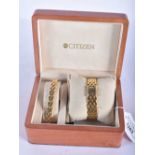 A Boxed Ladies Citizen Bracelet Watch with matching Bracelet. Bracelet 19 cm long, Watch 1.5 cm incl