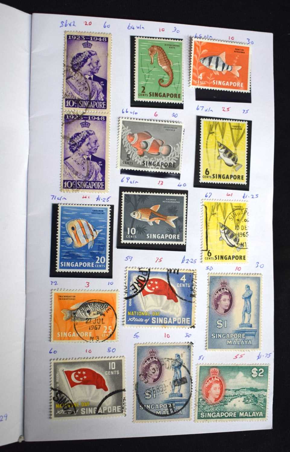 A collection of worldwide stamps Singapore, Sweden, Israel, France , Greece etc (Qty) - Image 9 of 22