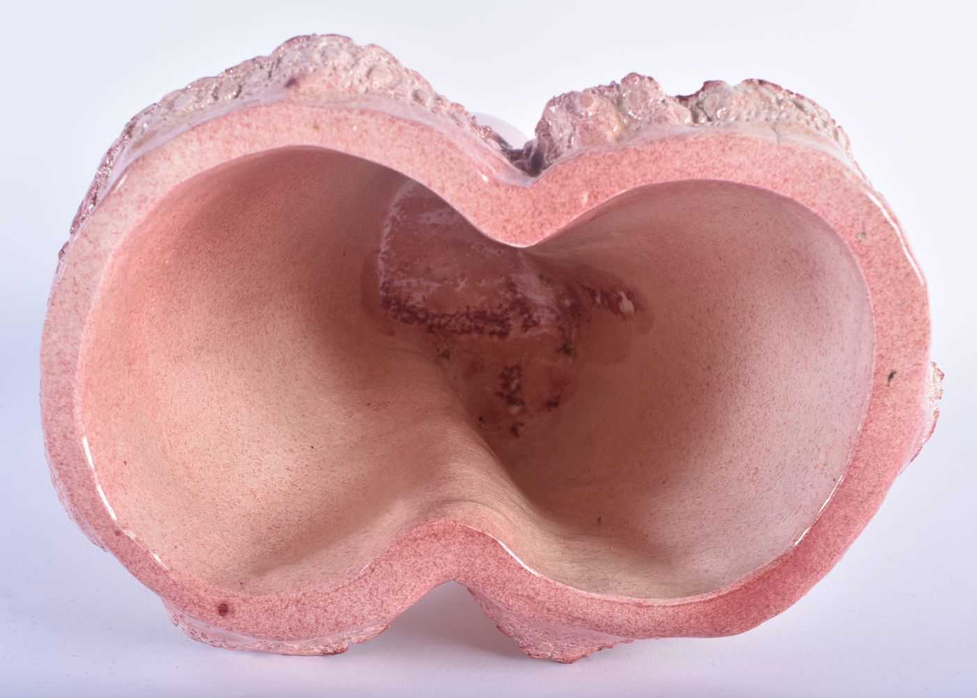 Linda Eastwood (C1992) Pottery vase, Females torso in suspenders. 20 cm x 18cm. - Image 4 of 6