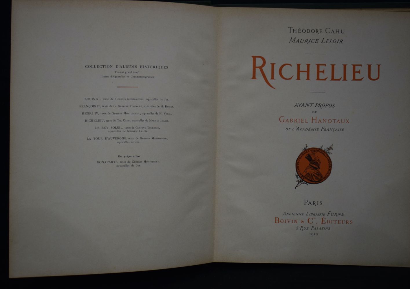 A Rare copy of " Richelieu " by Theodore CAHU , illustrated by Maurice Leloir published by - Image 8 of 10