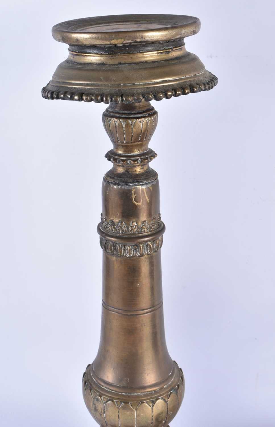 Two Antique Arabic Middle Eastern Islamic Bedouin Candlesticks.  Largest 52cm x 21.5cm - Image 4 of 5