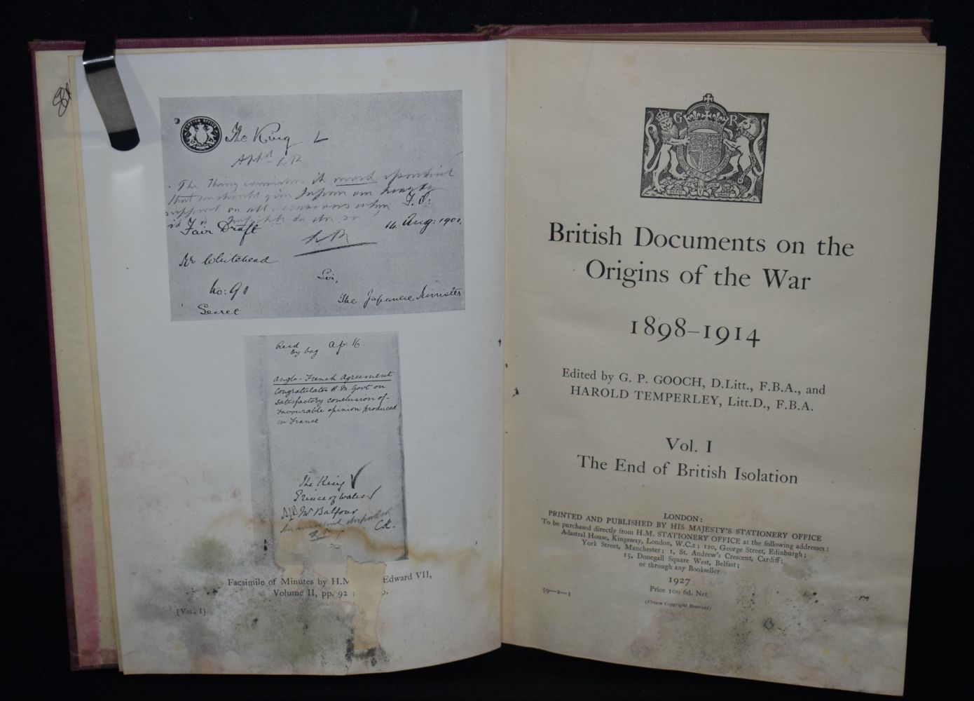 A collection of Books "British Documents on the origins of the war 1898-1914 by Gooch and - Image 5 of 6