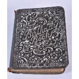 An Edwardian Bound Pocket Illustrated Shakespeare Birthday Book with Silver Front Cover.