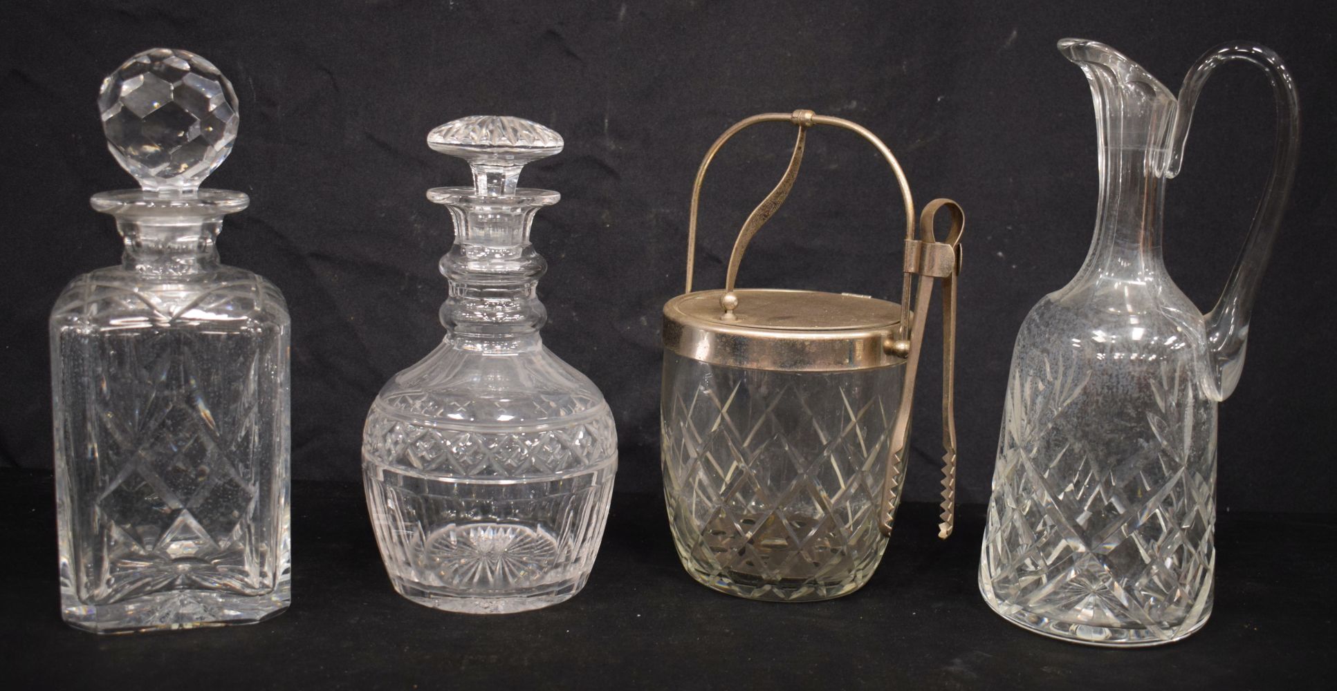 A collection of glass decanters,glasses, art glass, jug, ice bucket etc (largest 30 cm 10) - Image 8 of 8
