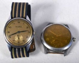 A Leonidas Watch together with a Bernex Watch. Largest 3.8 cm incl crown. Not working