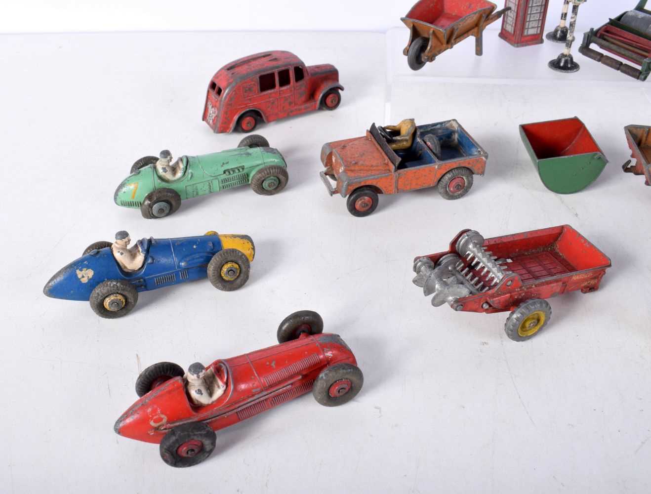 A collection of Dinky models , cars, tractors, Lawn mower etc (18). - Image 4 of 8