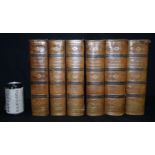 Collection of the books Clarkes Commentary on The Holy Bible in Six leather bound volumes ,