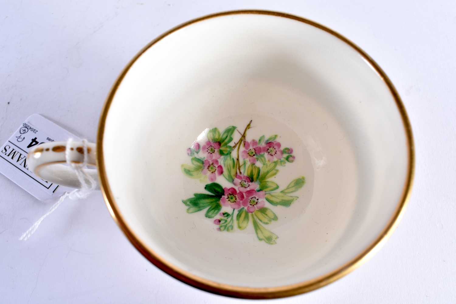 Mid 19th century Royal Worcester pair of rare pedestal cups and saucers painted with flowers in - Image 27 of 27