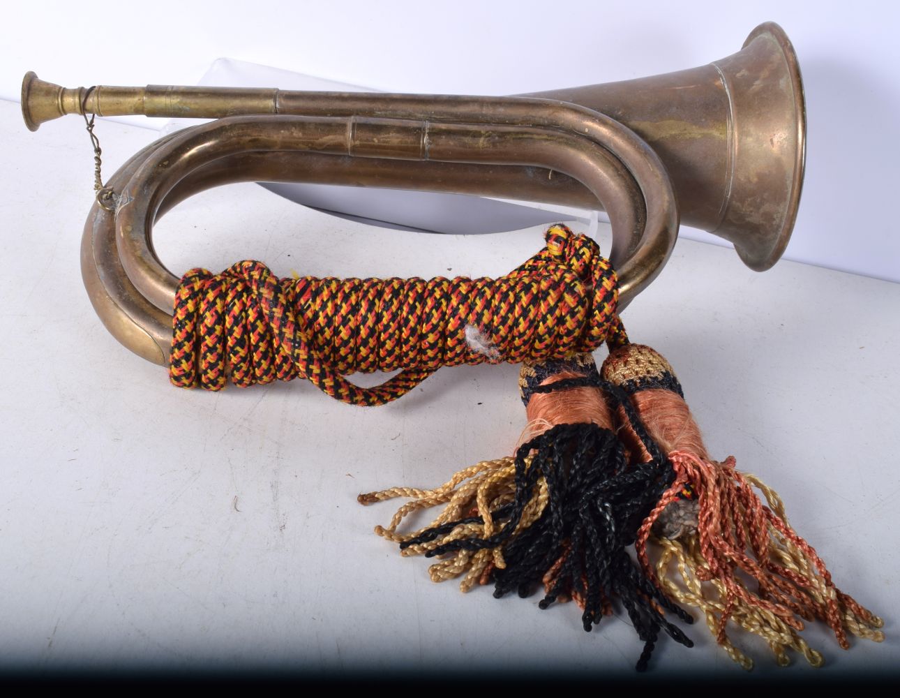 A Military collection , brass Bugle,Caps and a Certificate of Service in the Home Guard during WW2 - Image 6 of 6