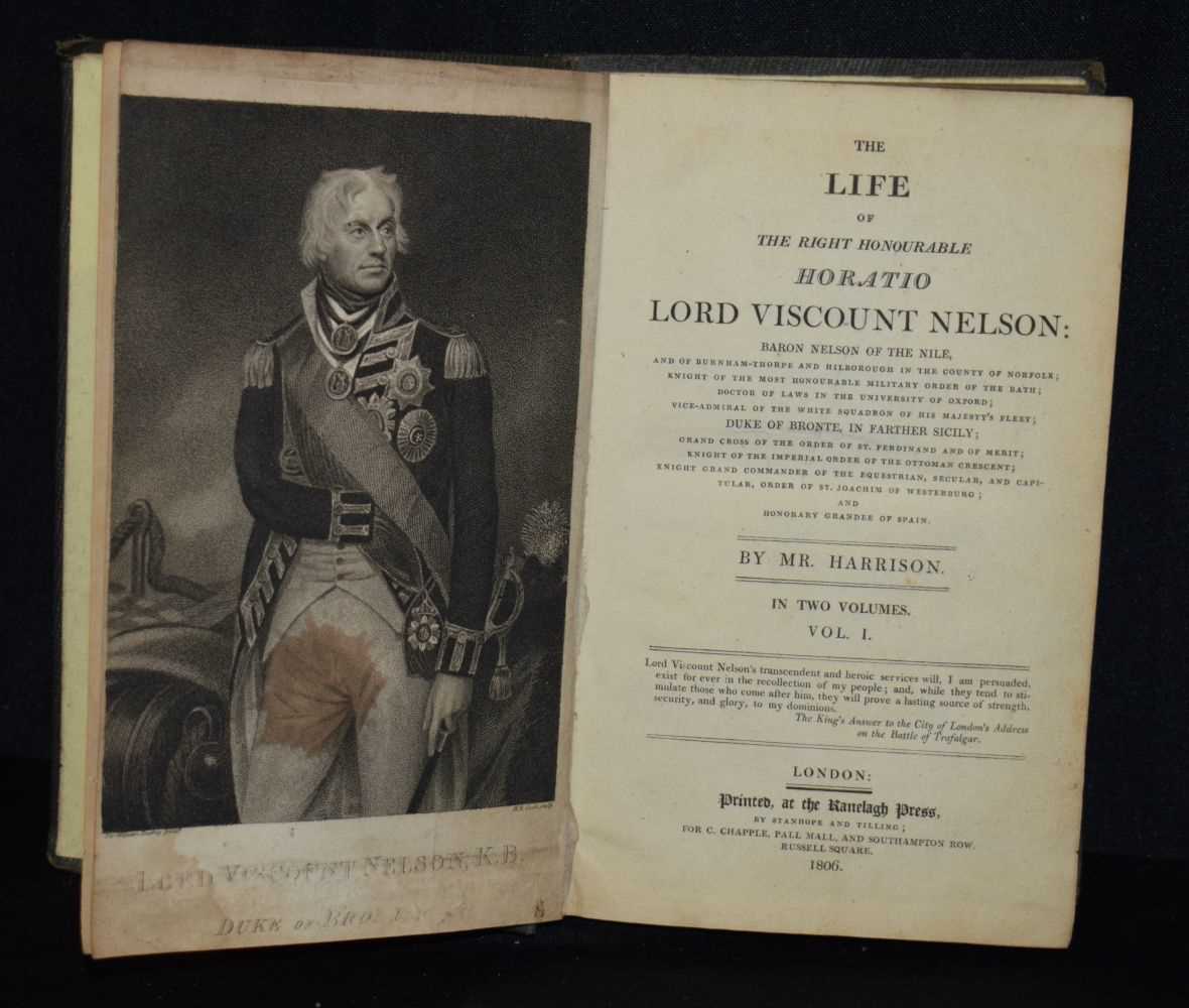 Book by James Harrison " Life of Lord Nelson " 1806 Volume 1, 3 x 21 x 15 cm - Image 4 of 6