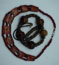 A MIDDLE EASTERN NECKLACE. 216 grams. 63 cm long.