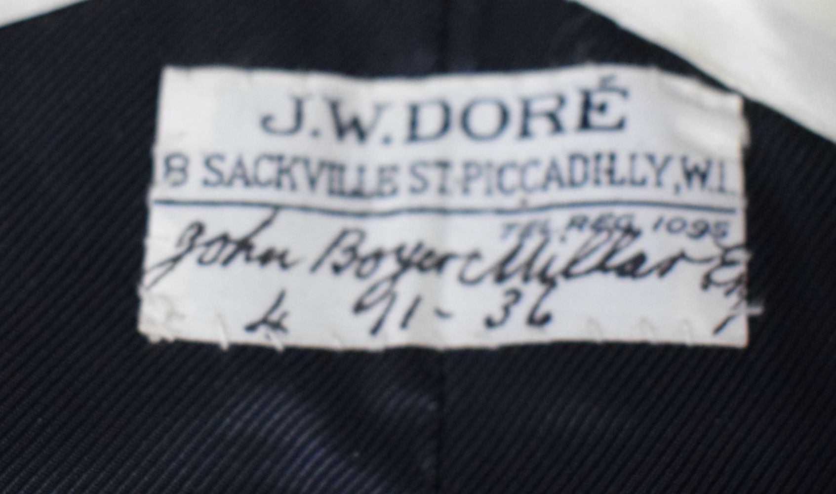 A 1930's J W Dore of Piccadilly Tailcoat suit with 2 pairs of trousers coat 113 cm (3). - Image 15 of 18