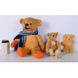 A Steiff Teddy bear, together with two other bears 44 cm (3).