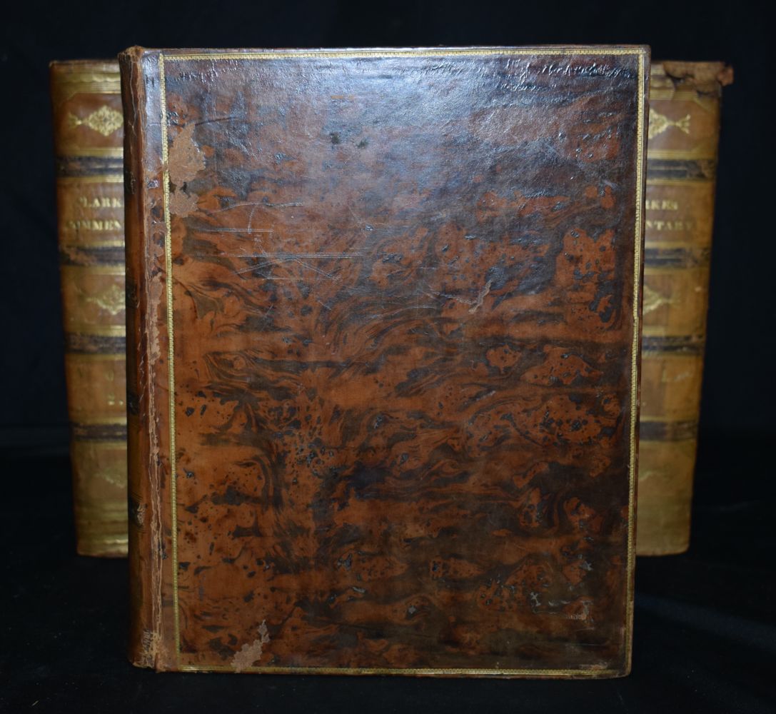 Collection of the books Clarkes Commentary on The Holy Bible in Six leather bound volumes , - Image 6 of 8