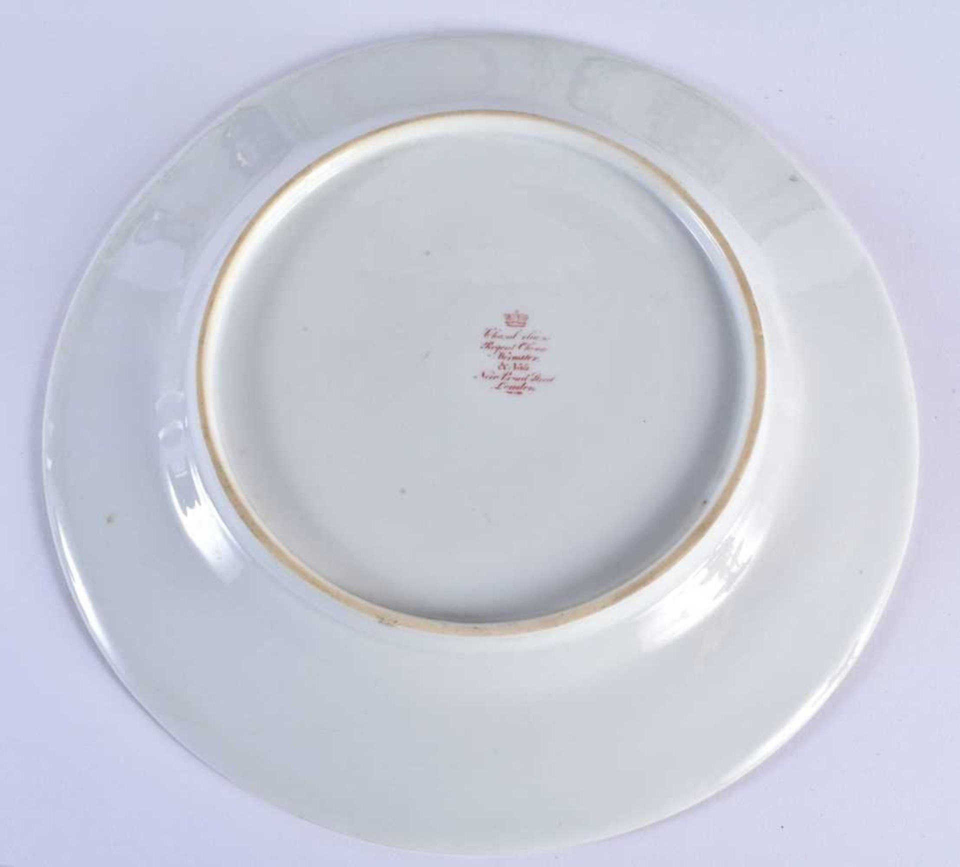 FOUR EARLY 19TH CENTURY CHAMBERLAINS WORCESTER PLATES together with a Graingers Worcester plate, - Image 5 of 11