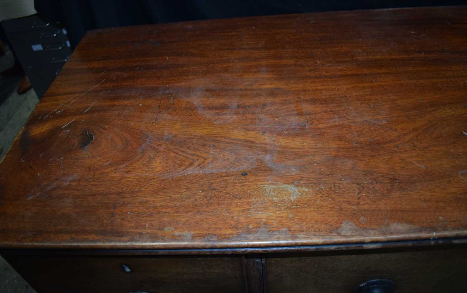 An impressive antique mahogany dresser with 6 drawers and two large front opening cabinets 108 x 164 - Image 4 of 16