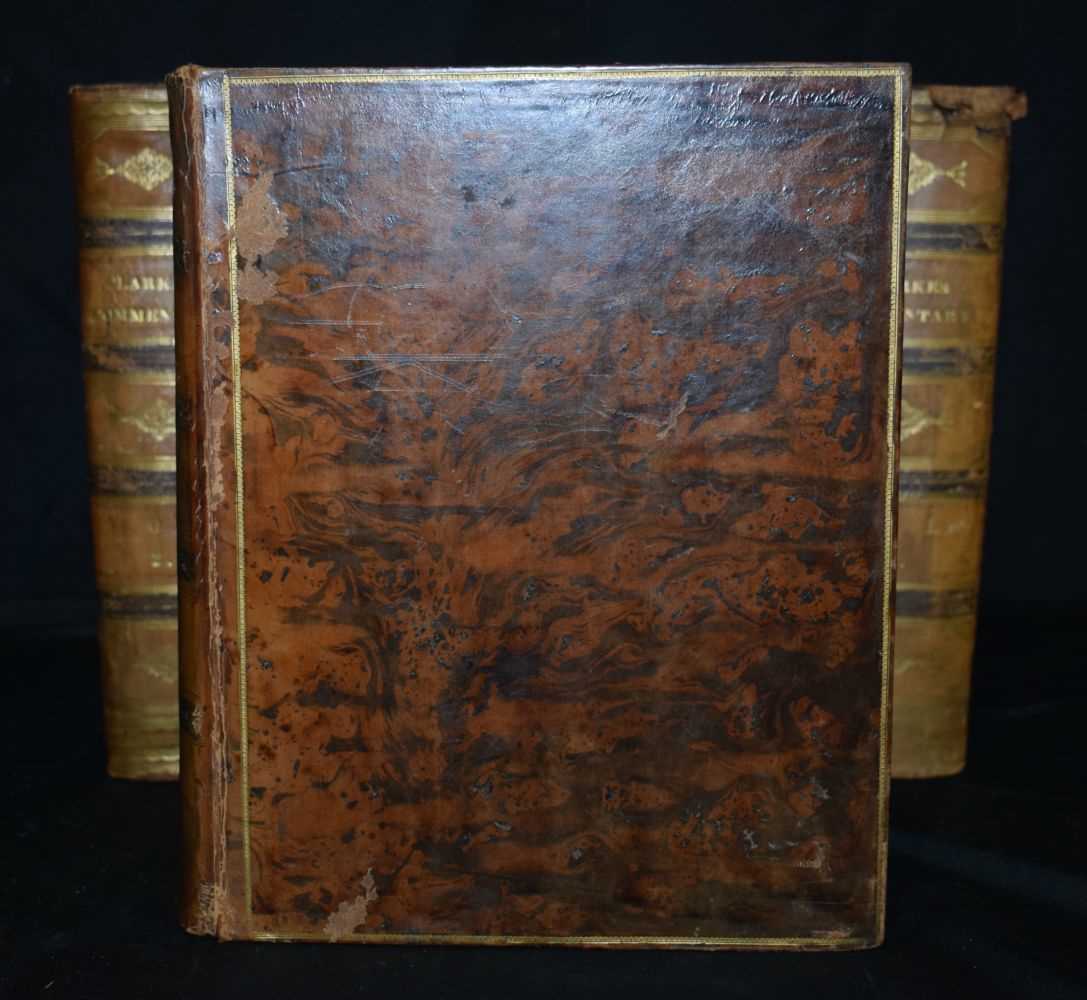 Collection of the books Clarkes Commentary on The Holy Bible in Six leather bound volumes , - Image 3 of 8