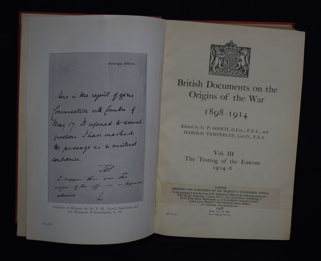 A collection of Books "British Documents on the origins of the war 1898-1914 by Gooch and - Image 6 of 6