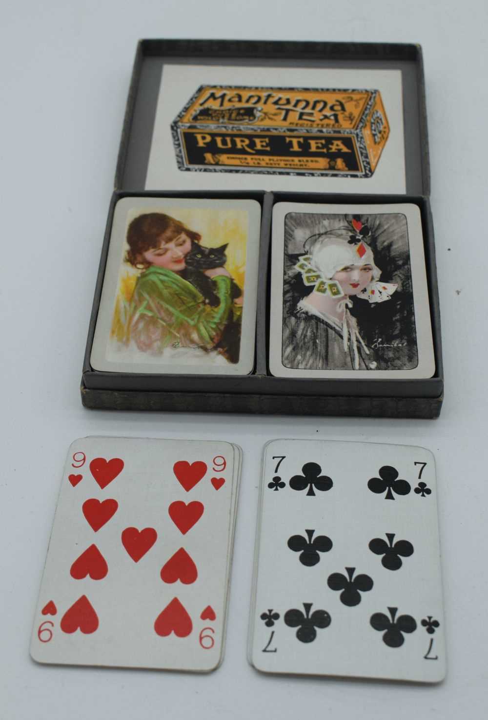 A BOXED COLLECTION OF VINTAGE PLAYING CARDS. 13 cm x 10 cm. (qty) - Image 3 of 3