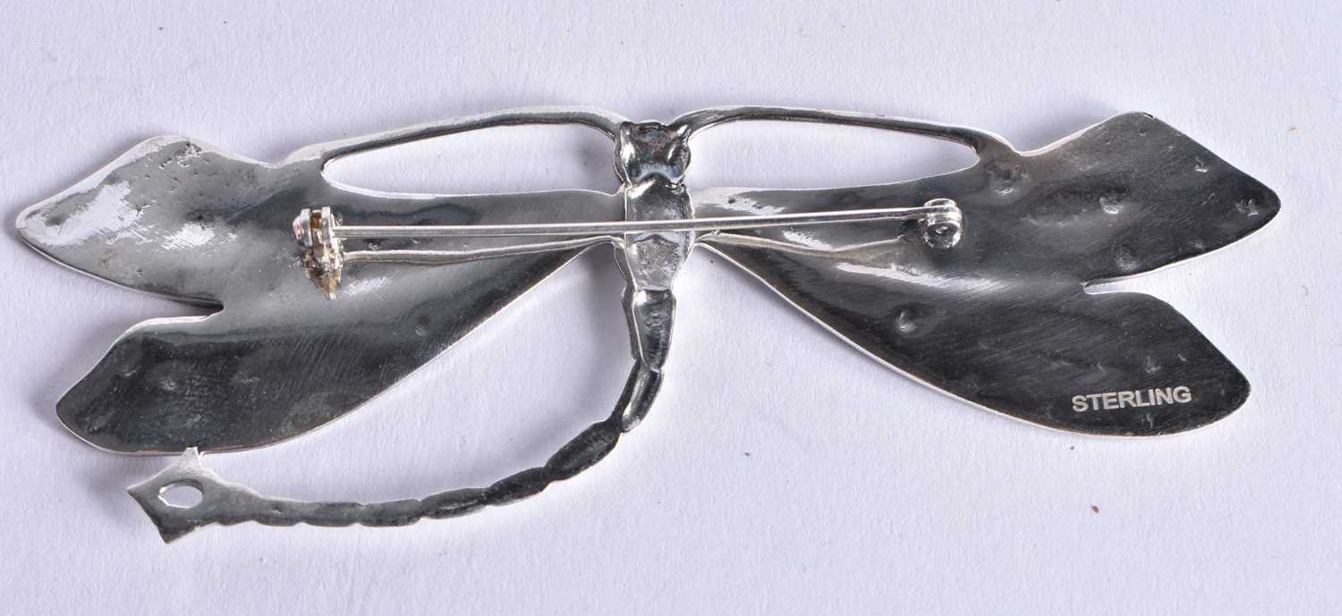 A SILVER DRAGONFLY PENDANT. 20.6 grams. 9.75 cm x 3.5 cm. - Image 2 of 3