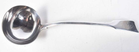 A Victorian Silver Ladle by James Thomas. Hallmarked London 1825. 31.5 cm x 10cm, weight 232g