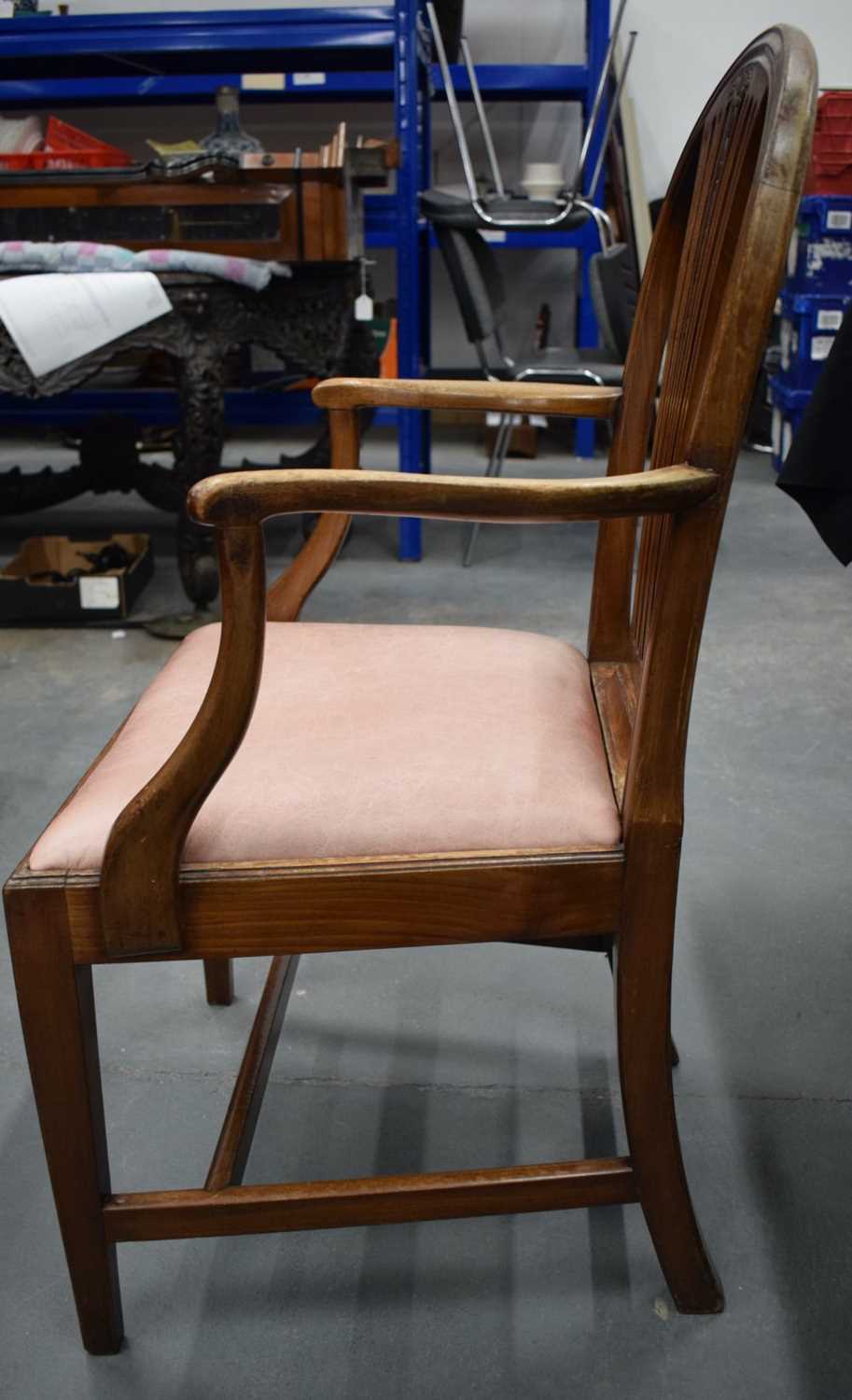 A GOOD HARLEQUIN SET OF SEVENTEEN MAHOGANY GEORGE III STYLE DINING CHAIRS. (17) - Image 8 of 18