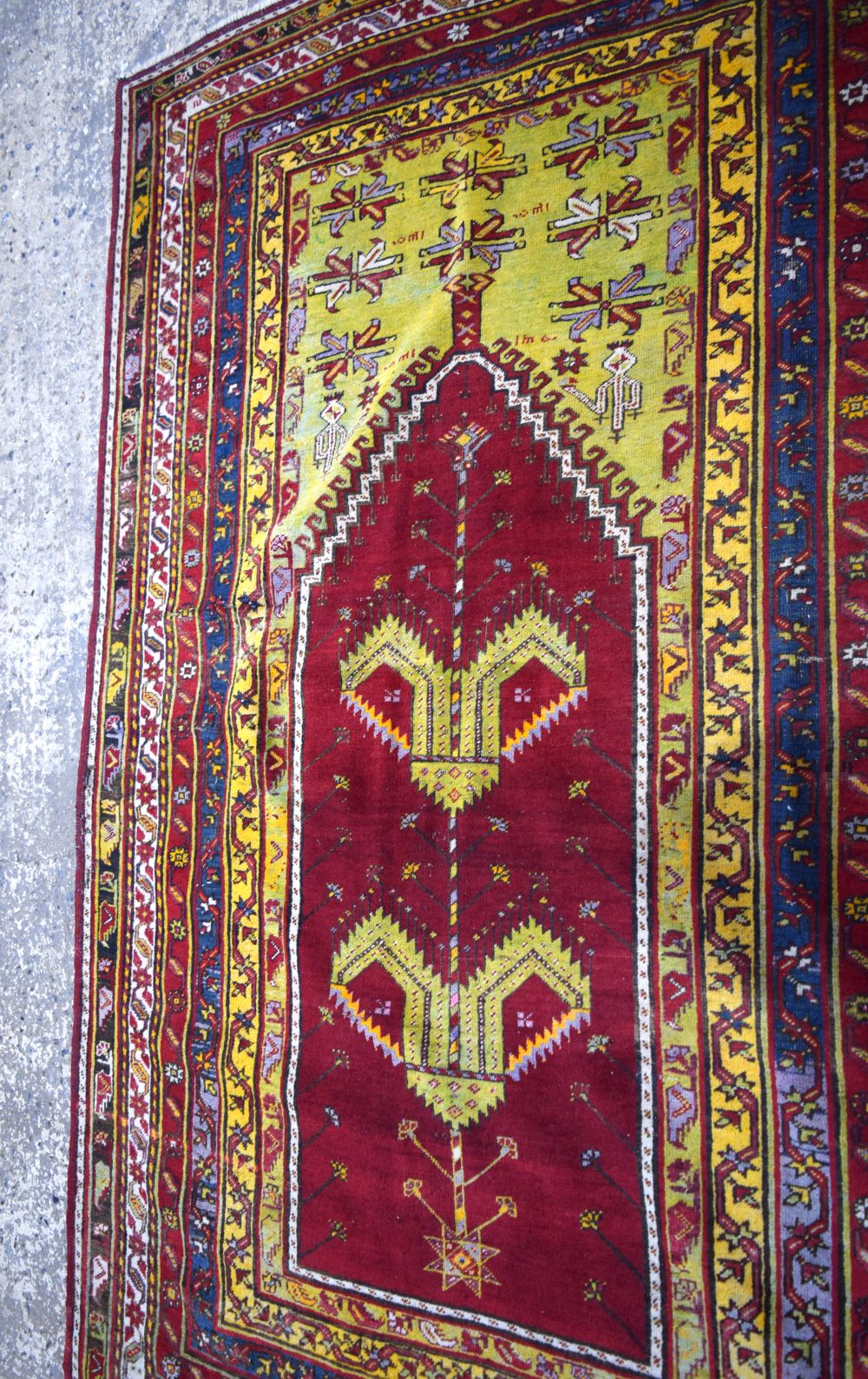An Anatolian prayer rug 230 x 142 cm. - Image 15 of 20