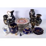 A collection of Limoge KPM and Austrian ceramics, jugs, plates, vases etc 18.5 (20)