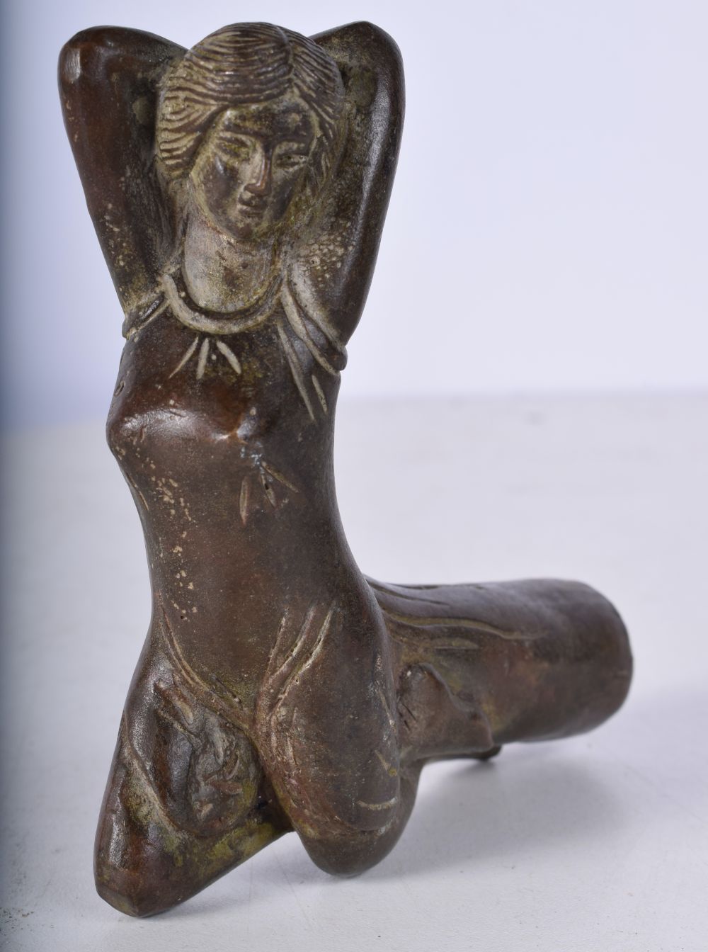 A collection of bronze walking cane handles 11 x 9.5 cm (3),. - Bild 8 aus 8