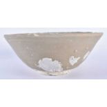 AN EARLY CHINESE CELADON INCISED SHIPWRECK BOWL King, overlaid with coral crustaceans. 17 cm