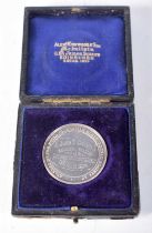 A Royal Caledonian Horticultural Society Medal in a fitted case for Best Dressed Table. Awarded to