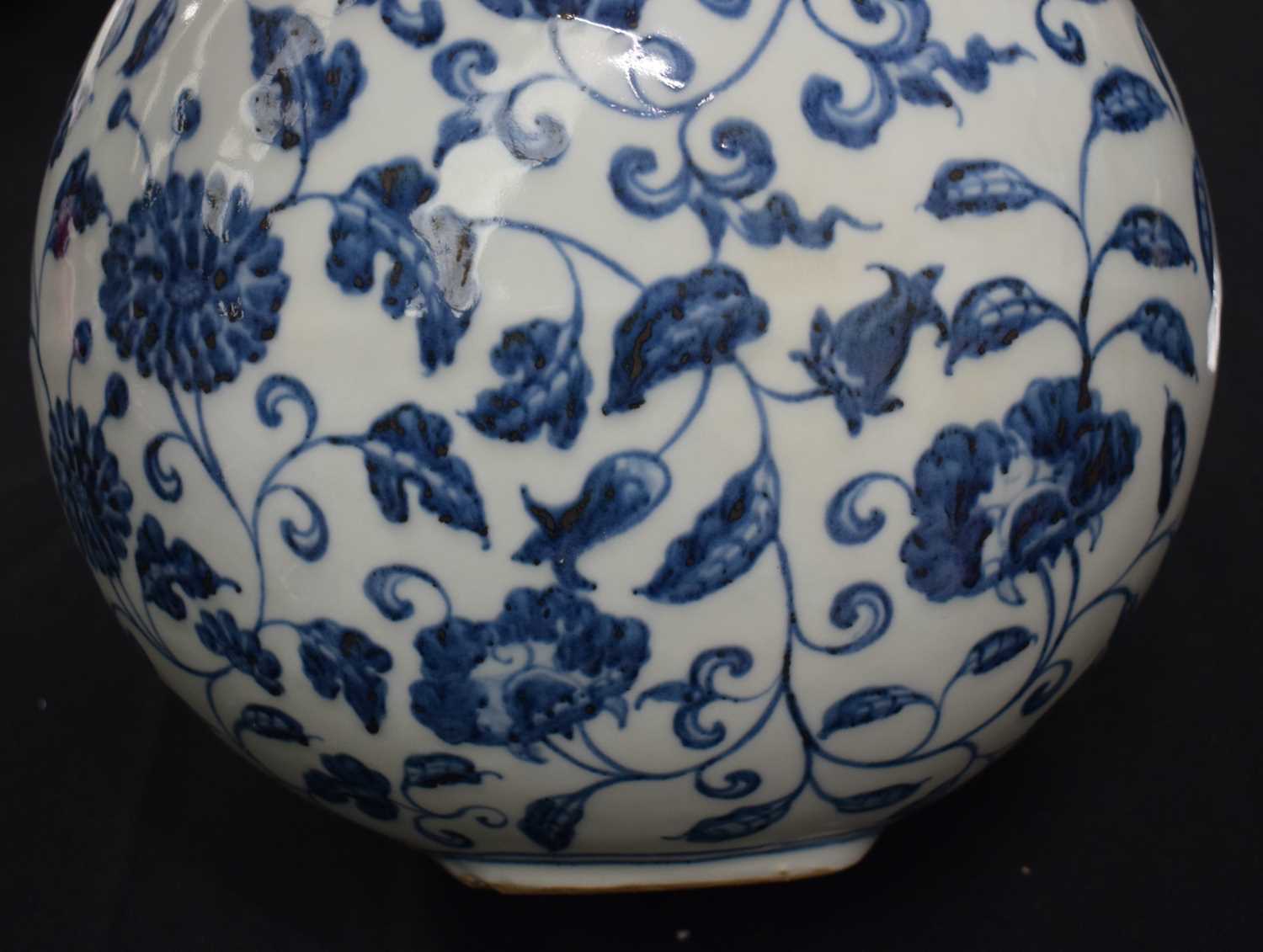 A LARGE CHINESE COAL GROUND PORCELAIN VASE 20th Century, bearing Qianlong marks to base, together - Image 23 of 28