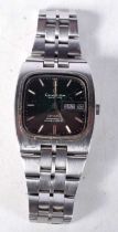 Omega Constellation Chronometer automatic square cased stainless steel gentleman's bracelet watch,