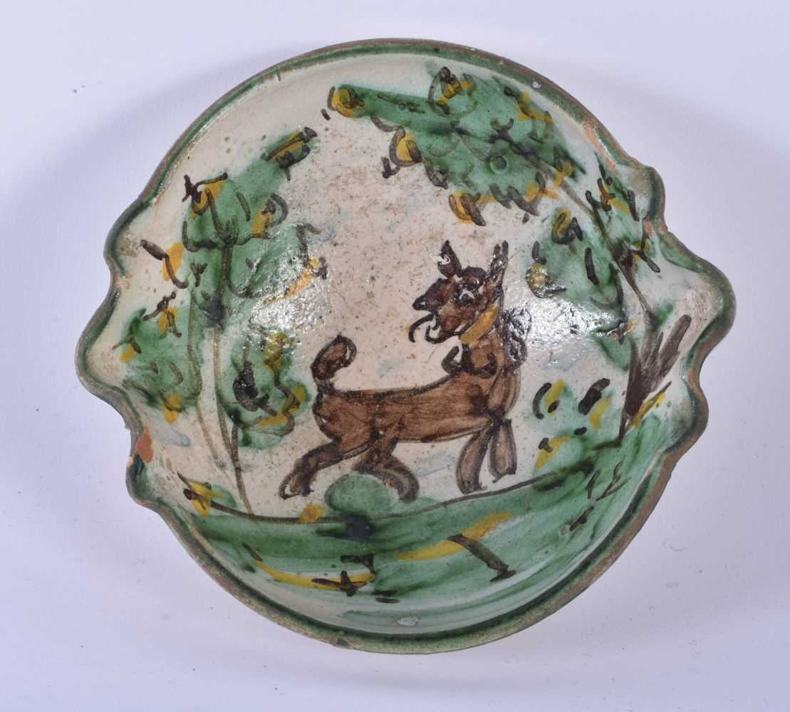 ASSORTED 18TH/19TH CENTURY EUROPEAN FAIENCE MAJOLICA POTTERY. Largest 21 cm high. (3) - Image 5 of 9