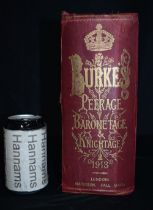 A 1913 copy of Burke's Peerage book 12 x 27 x 19 cm