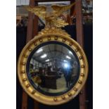 A gilt wood framed Regency style mirror 79 x 55 cm