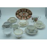 A collection of Ceramics , 18th Century Worcester teacup, New Hall tea bowl together with other