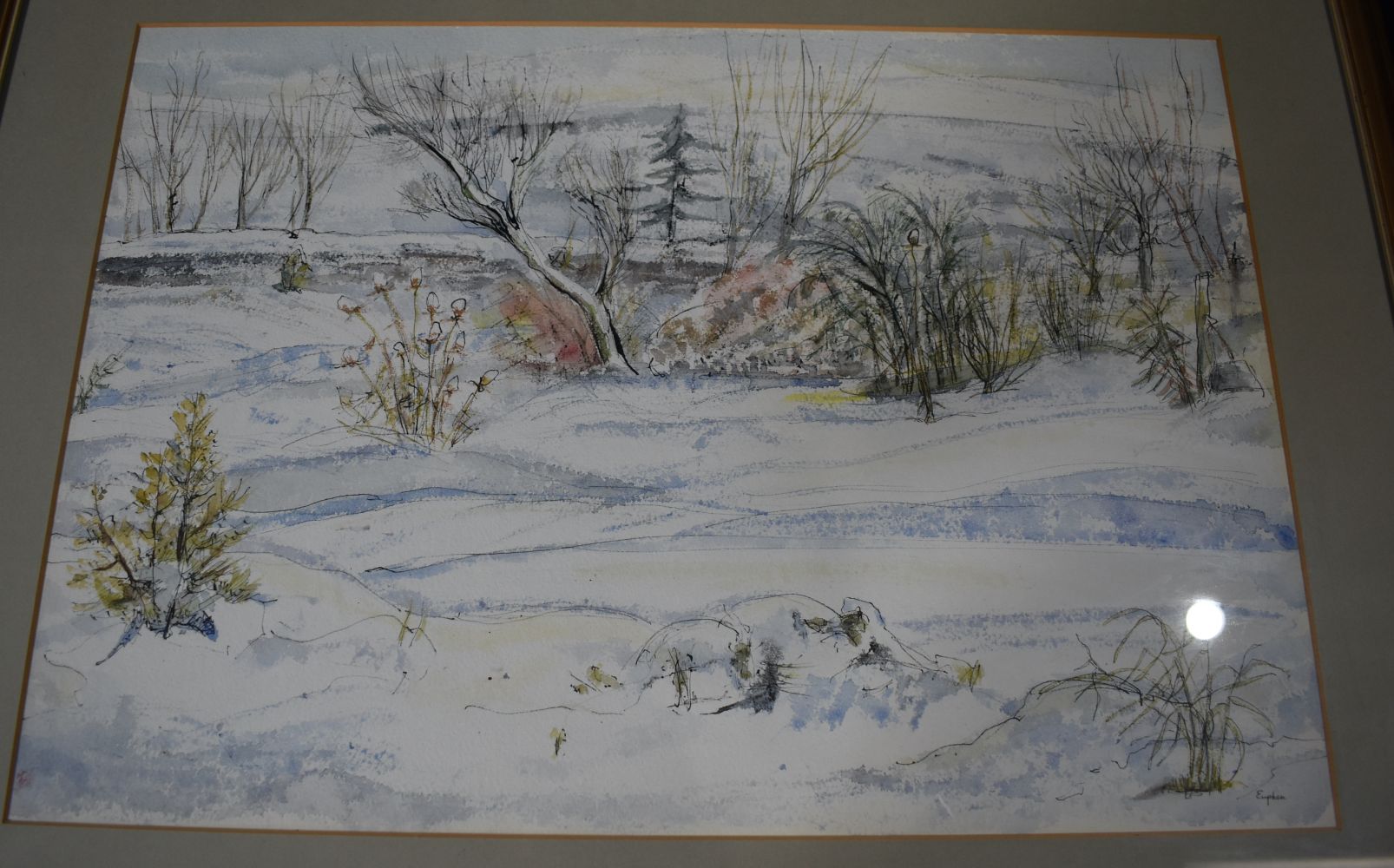 Euphen Alexander (1913-2008) Framed watercolours "On a sunny Hillside" together with "Snow over my - Image 14 of 16