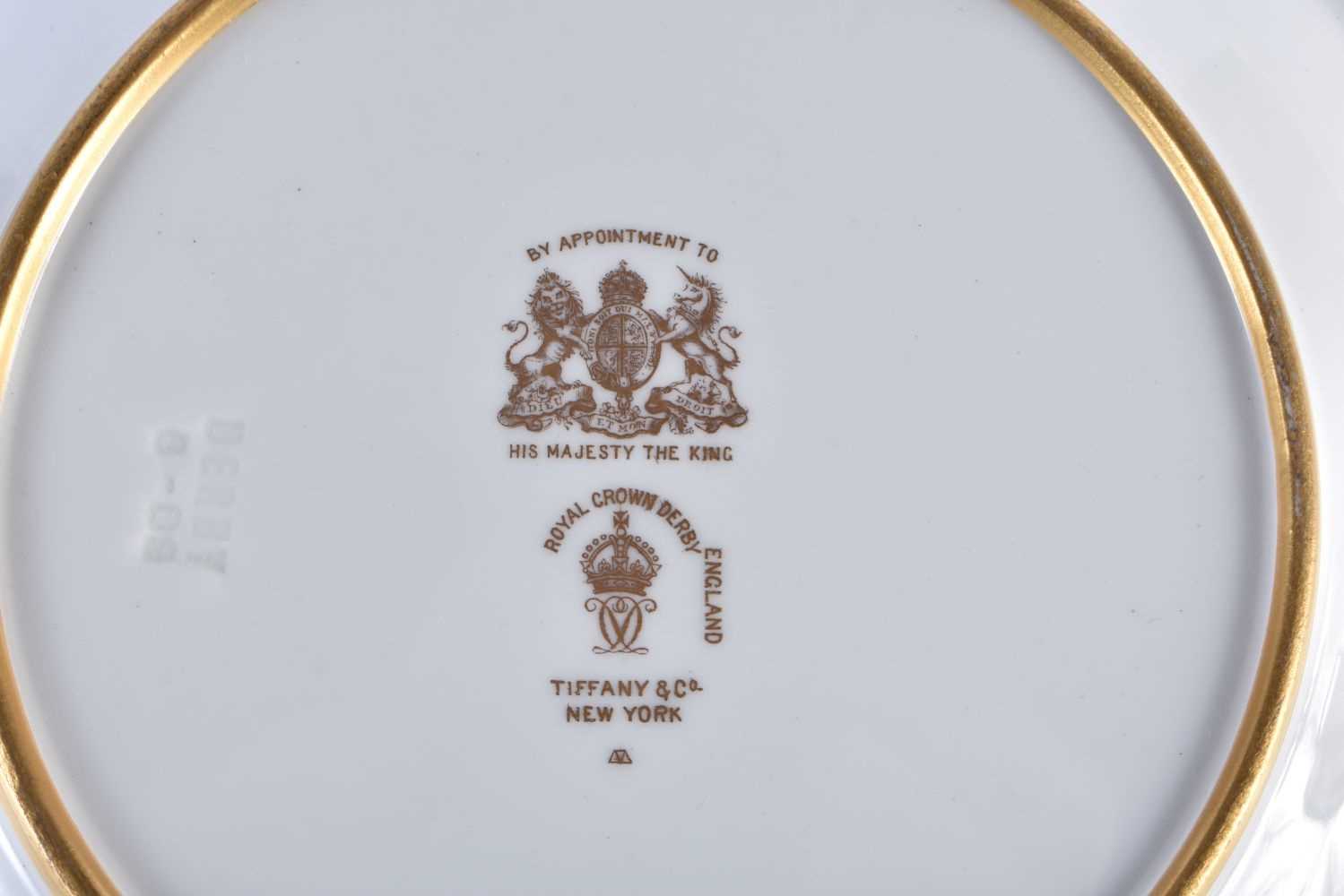 Royal Crown Derby Judge Gary service pudding basin with initial ‘G’, highly gilt by George - Image 11 of 14