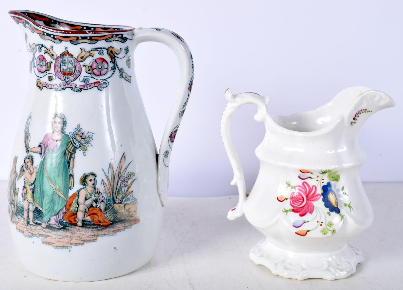 A group of Ceramics , 1937 Coronation Dish, Lustre ware lidded pot, pottery Jug etc 17 cm (6). - Image 8 of 12