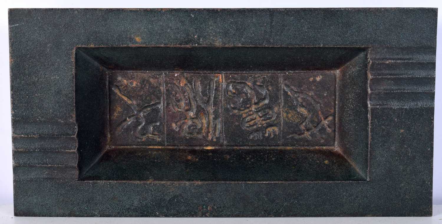 A Japanese Taisho period bronze dish 3 x 27 x 13.5 cm - Image 4 of 12