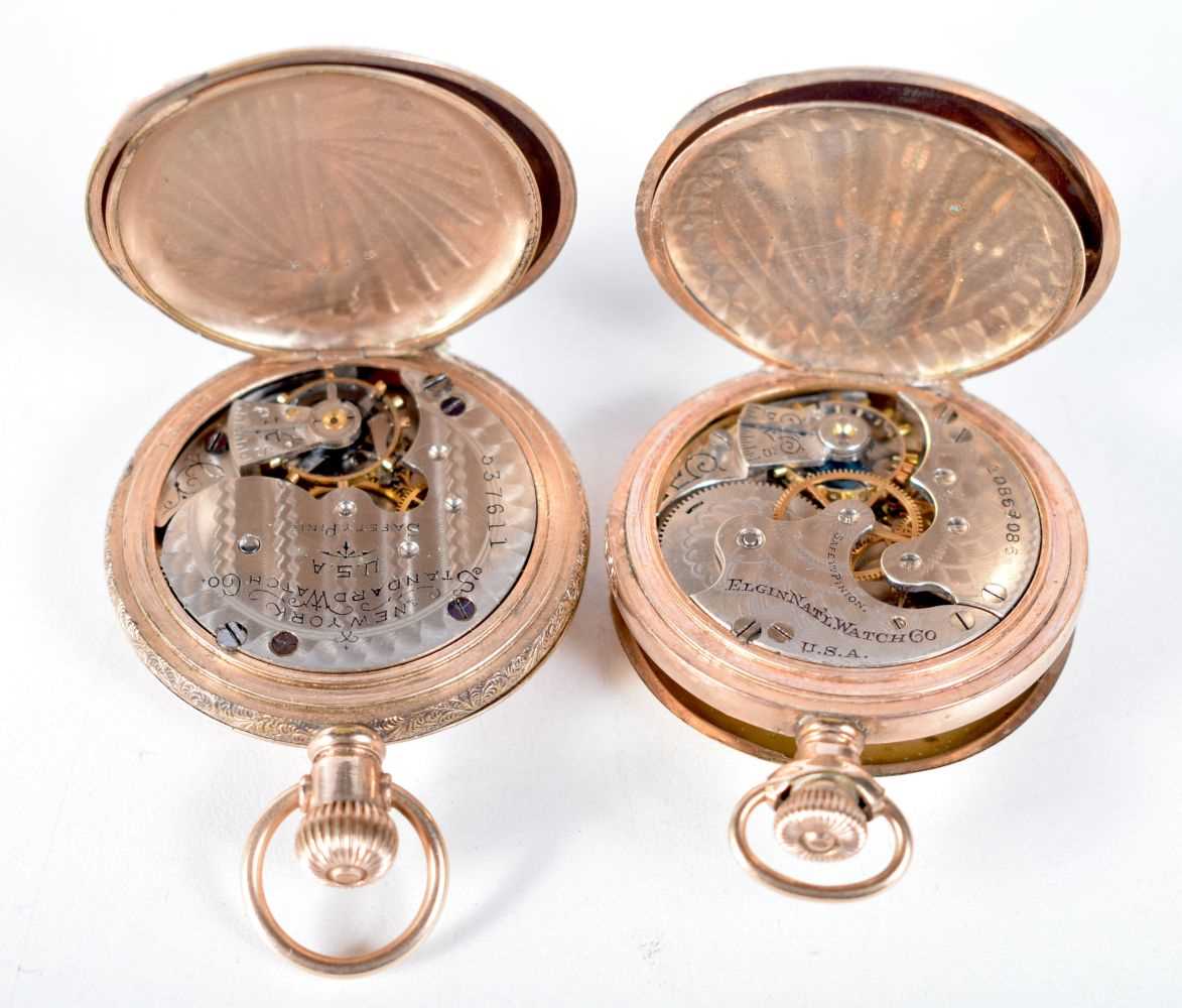 Two Pocket Watches (Elgin & New York Standard Watch Co). Dial 4.1cm, both running, total weight - Image 3 of 5