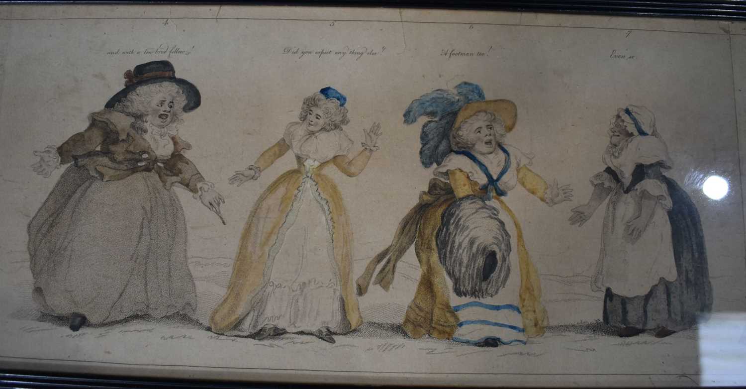 Thomas Rowlandson (1757-1827) Hand coloured engraving 23 x 137 cm - Bild 4 aus 10