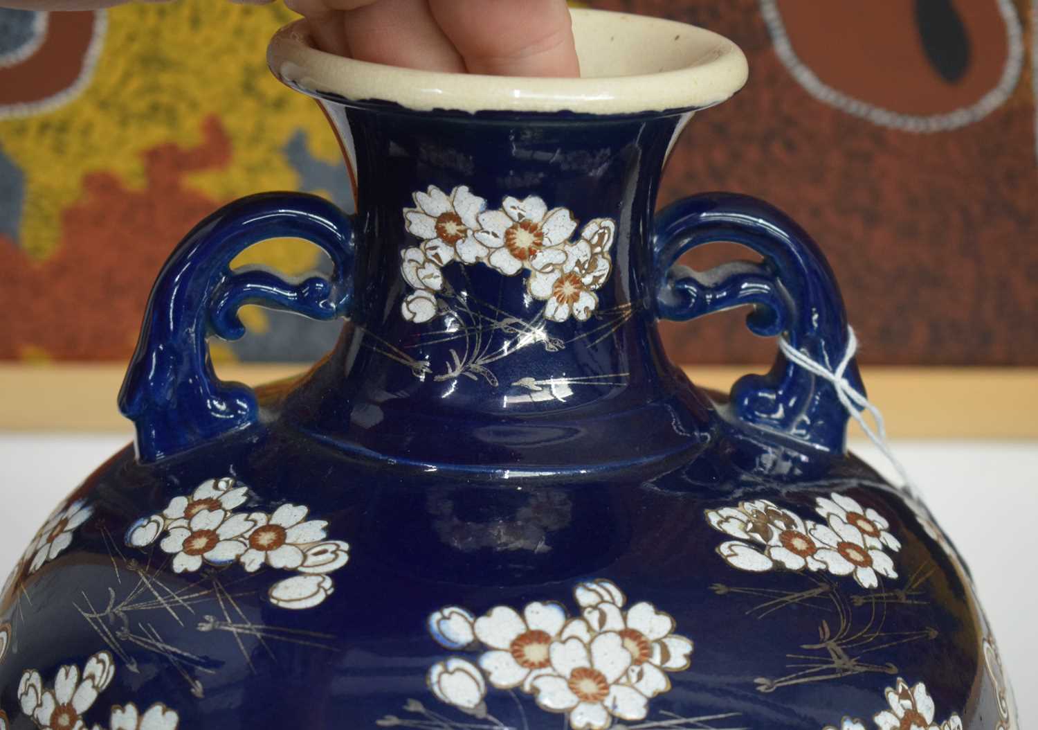 A LARGE PAIR OF LATE 19TH CENTURY JAPANESE MEIJI PERIOD SATSUMA VASES painted in relief with - Image 6 of 21