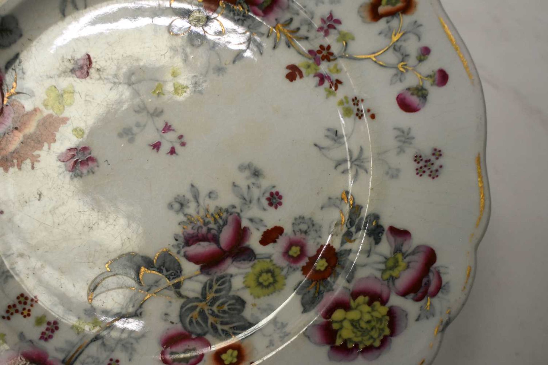 THREE EARLY 19TH CENTURY CHAMBERLAINS WORCESTER PORCELAIN PLATES together with two other - Image 19 of 51