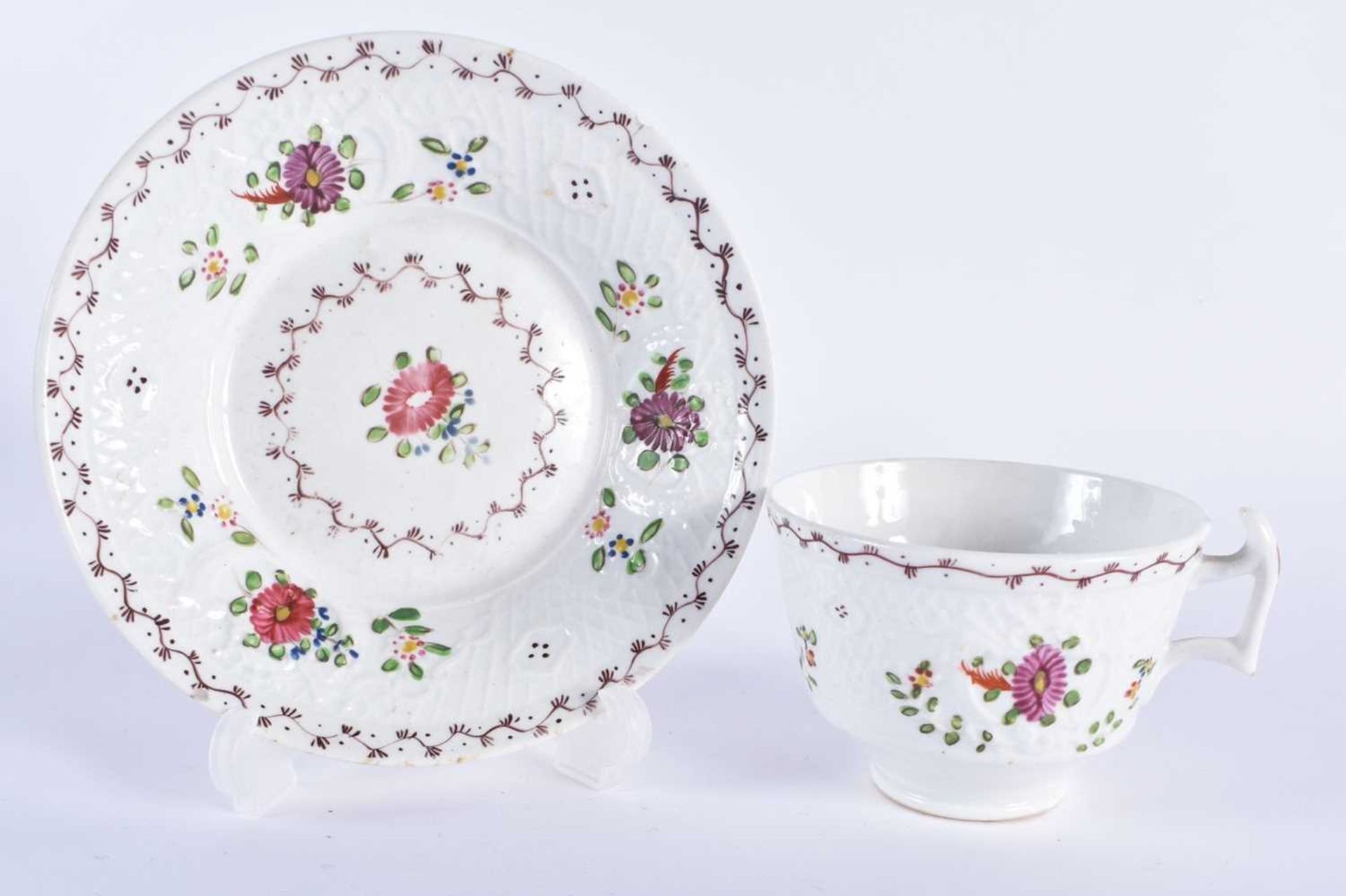 ASSORTED 18TH/19TH CENTURY ENGLISH PORCELAIN TEA WARES including Barr Flight & Barr Worcester. - Image 4 of 9