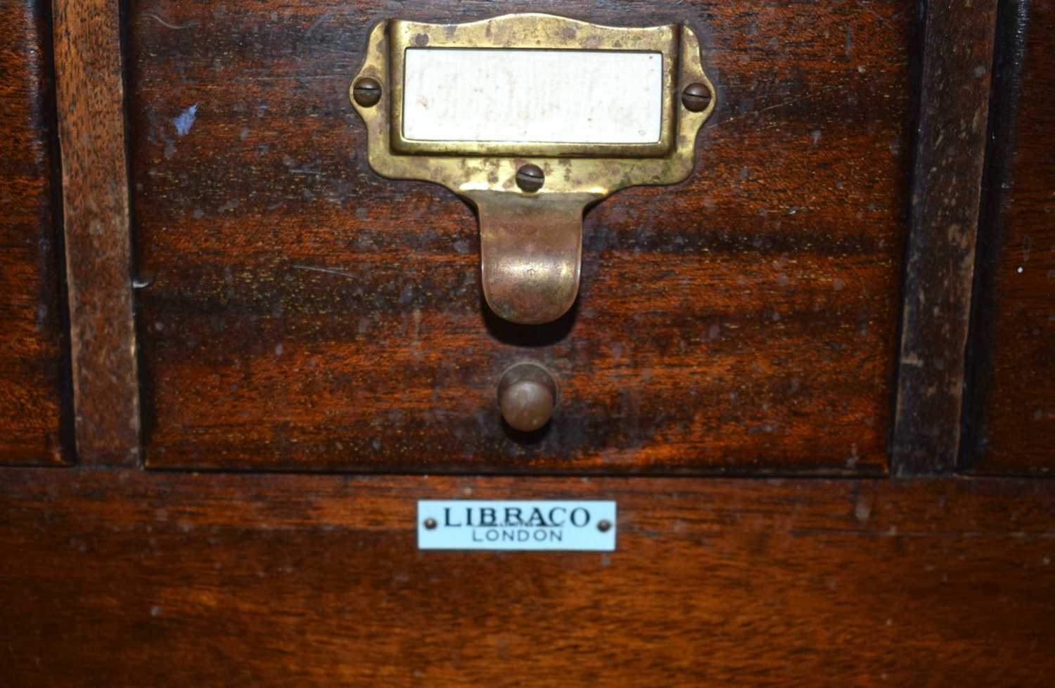 A Libraco Mahogany veneered Haberdashery cabinet 138 x 114 x 57 cm - Image 3 of 20