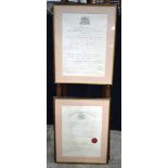 A large Certificates awarded by The Royal College of Surgeons in 1892 together with a certificate