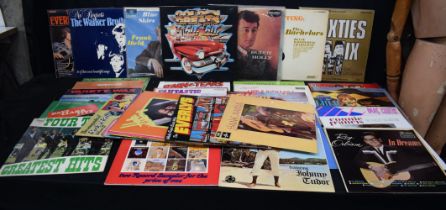 A collection of LP records Frank Ifield, The Shadows, Roy Orbison Etc (54)